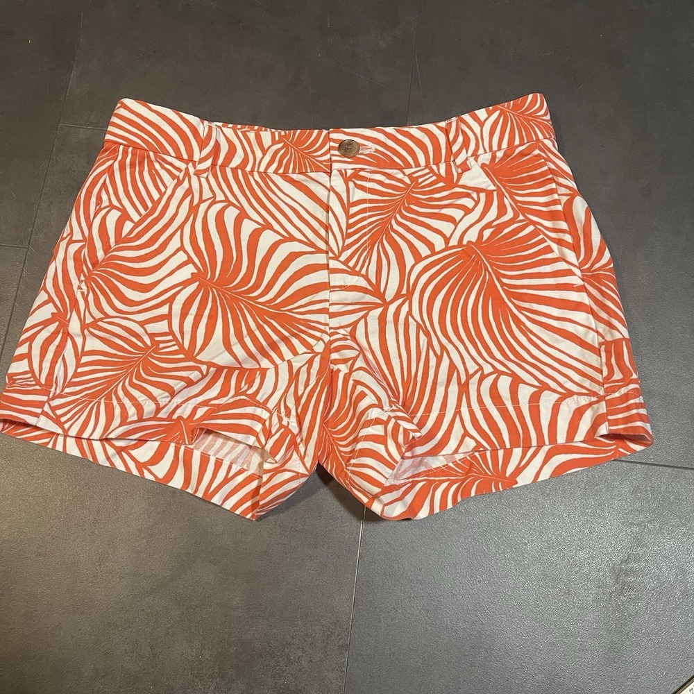GAP‎ Women's Orange Low Rise Regular Fit Chino Short-Shorts size 00 F-57